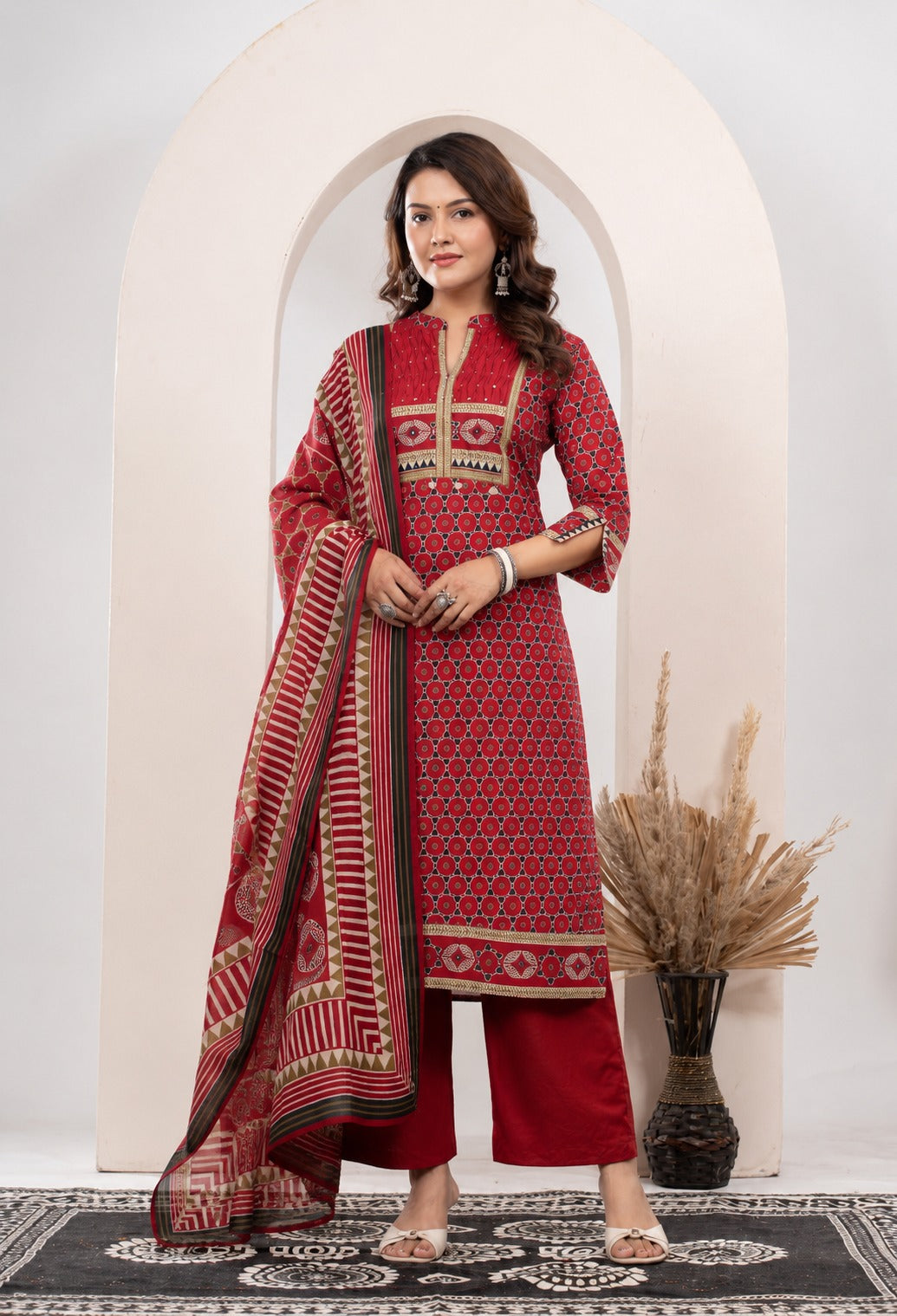 Cotton 3 pc suit