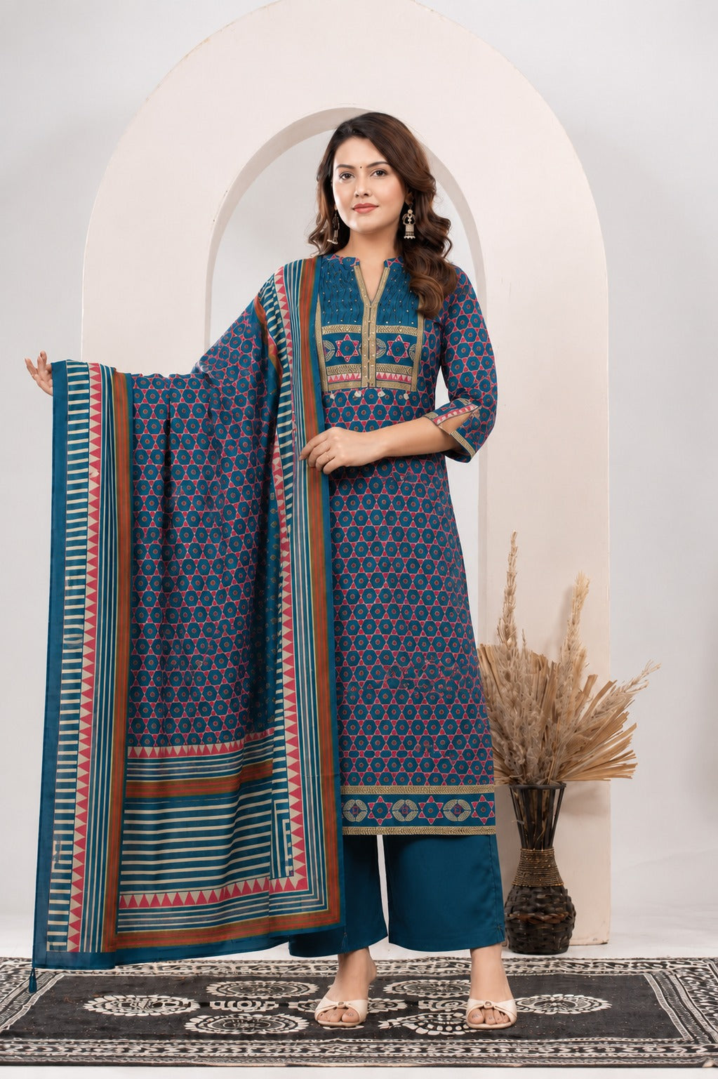 Cotton 3 pc suit